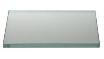 GLASPLAAT EENZIJDIG MAT BECHT 95X75X6MM 724