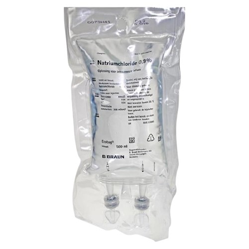 FYSIOLOGISCHE ZOUTOPLOSSING 0,9% 1000ML INFUUSZAK BRAUN