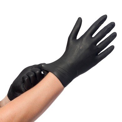 NITRILE SAFETOUCH ADVANCED BLACK M 100ST
