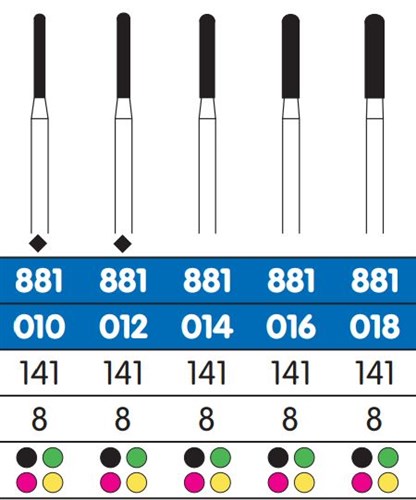 DIATESSIN G881-016 FG DIAMANT 5ST (141G/016)