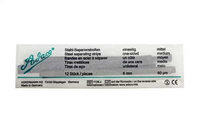 SCHUURSTRIPS METAAL ENKELZIJDIG 6MM 12ST