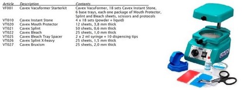 VACUFORMER CAVEX MOUTH PROTECTORS VT020 12ST