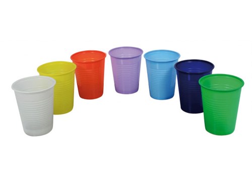 BEKER PLASTIC WIT 180ML 3000ST