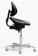 WERKSTOEL SUPPORT STOOL VINYL ZWART