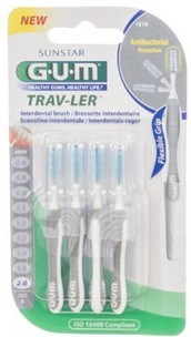 GUM RAGER TRAVLER 2.0MM 1618 50ST GRIJS
