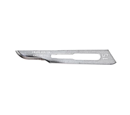 SCALPEL SWANN MORTON STERIEL NR 15 100ST