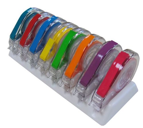 ZIRC TAPE EZ-ID NEON GEEL OP ROL 70Z300O