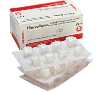 HEMOCOLLAGENE SEPTODONT SPONSJES 24ST