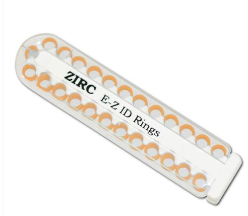 CODERINGSRING ZIRC E-Z ID 3MM NE-ORANJE 70Z100Q 25ST