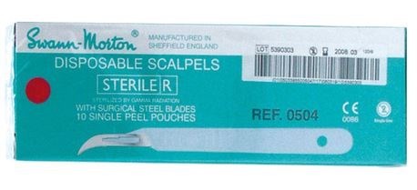 SCALPEL SWANN MET HEFT DISPOSABLE NR12D 10ST