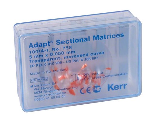 MATRIX HAWE 758 ADAPT SECT 5MM TRANSP 1X100ST