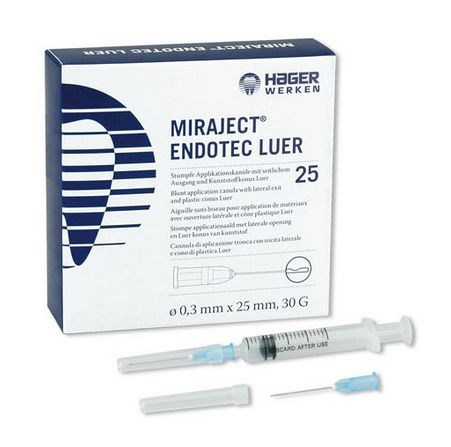 MIRAJECT H&W ENDOTEC 0.8X25MM 21G 25ST 254216