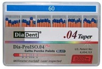 GUTTA PERCHA DIADENT COLOR CODED TAPER 04/60