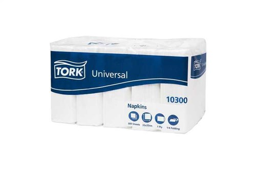 LOTUS/TORK SERVETTEN WIT 33X33 500ST 10300