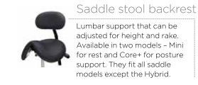 WERKSTOEL SUPPORT BACKSEAT VINYL BLACK