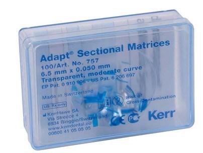 MATRIX HAWE 757 ADAPT SECT 6,5MM TRANSP 1X100ST