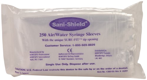 SANITIP/SANISHIELDS SLEEVE 250ST
