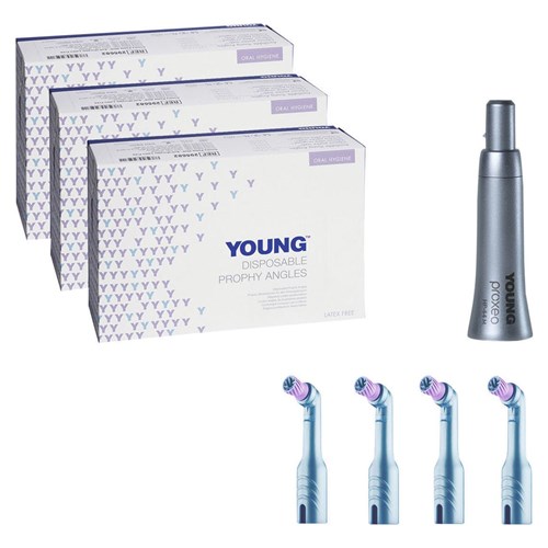 POLIJSTKOPJES YOUNG STARTERKIT + HP44M HANDSTUK YDNT01