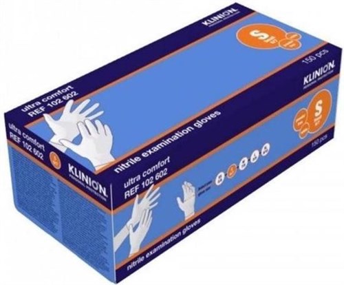 NITRILE KLINION P/VRIJ WIT COMFORT S 150ST
