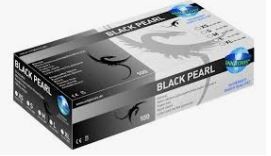 NITRILE PEARL BLACK P/VRIJ MEDIUM 100ST